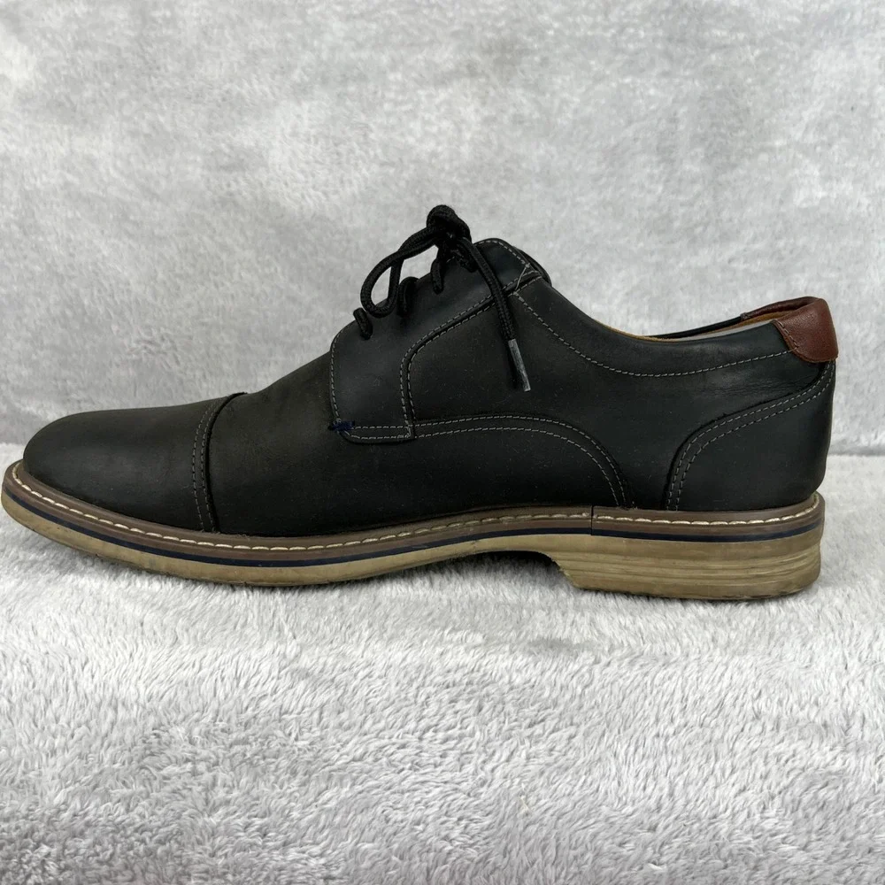 Florsheim Comfortech Flexsole Cap Toe Oxford 10M Black Men Dress Shoes 62851